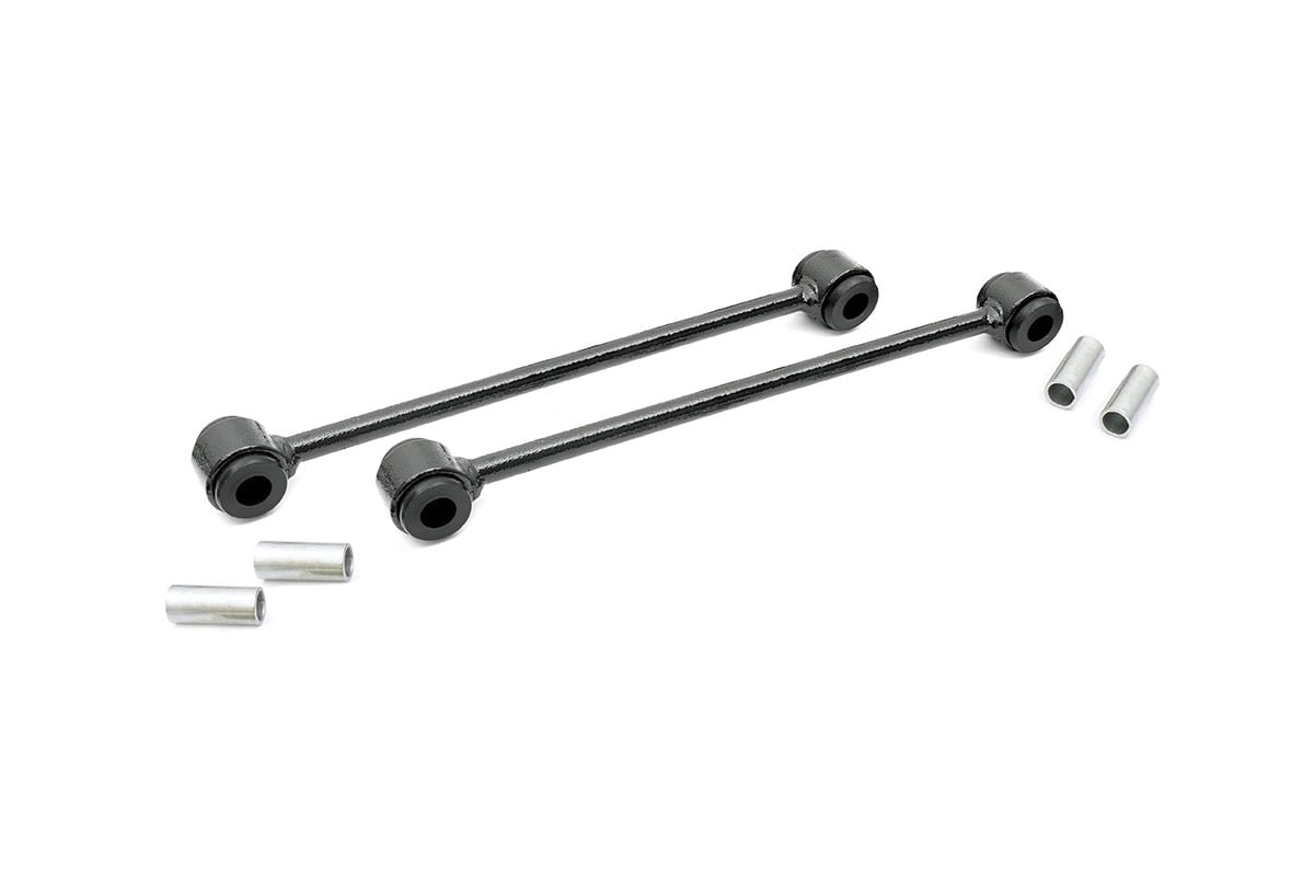 Ford F-350 Super Duty Sway Bar Links - Rear - Rough Country - 8 Inch Lift - Black - '99-'04